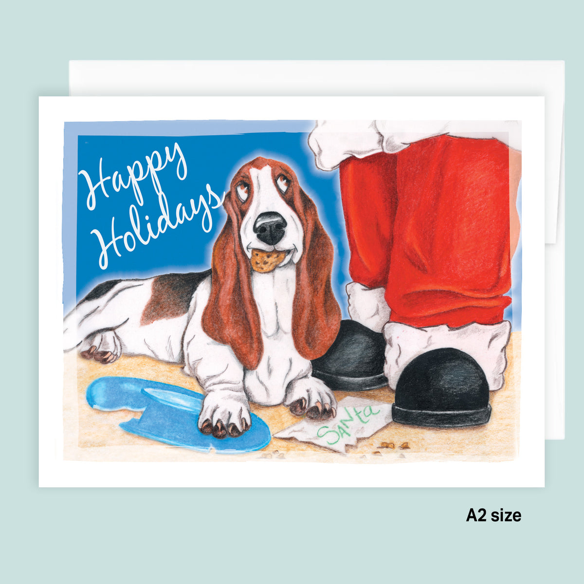 Santa's Cookies Christmas Card