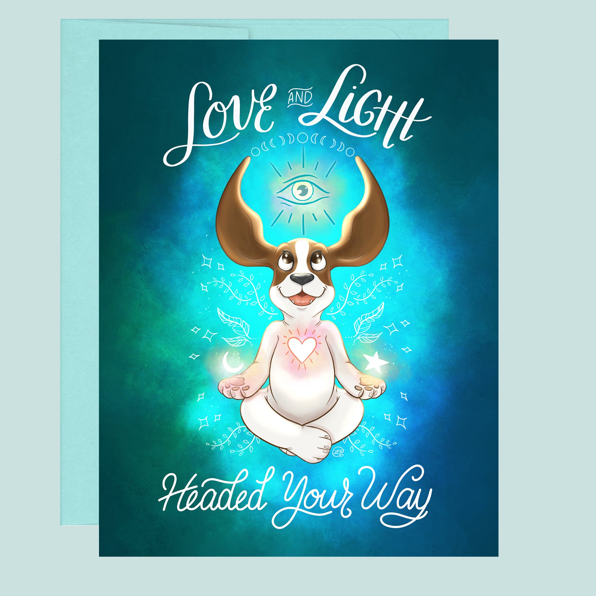 "Love & Light Headed Your Way" Support Card